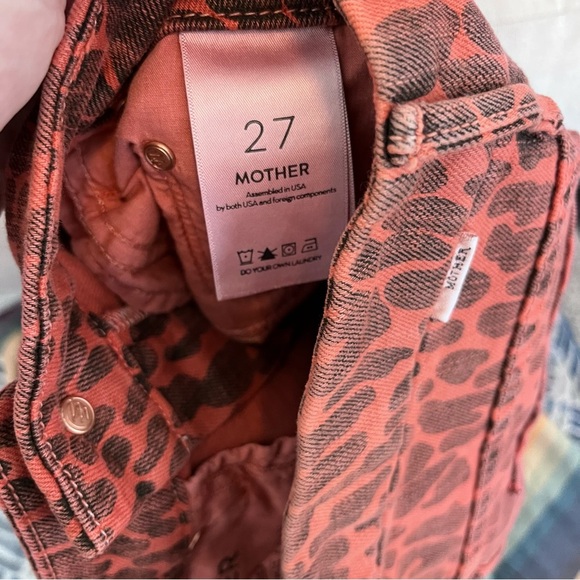 NEW NWT Mother High Waisted Looker Ankle Fray Jeans Animal Attraction - Picture 10 of 14